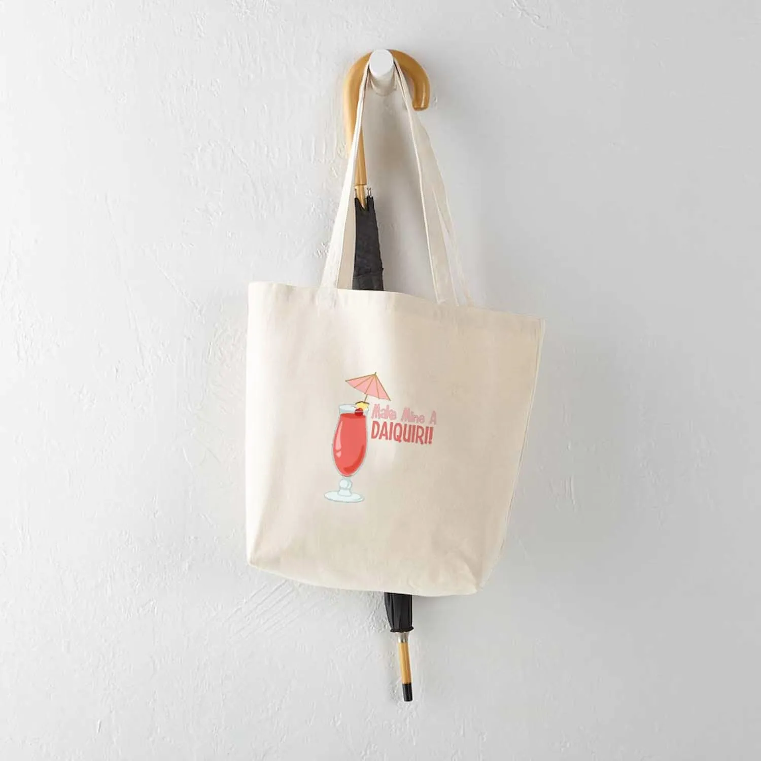 CafePress Make Mine A Daiquiri! Tote Bag Natural Canvas Tote Bag, Reusable Shopping Bag