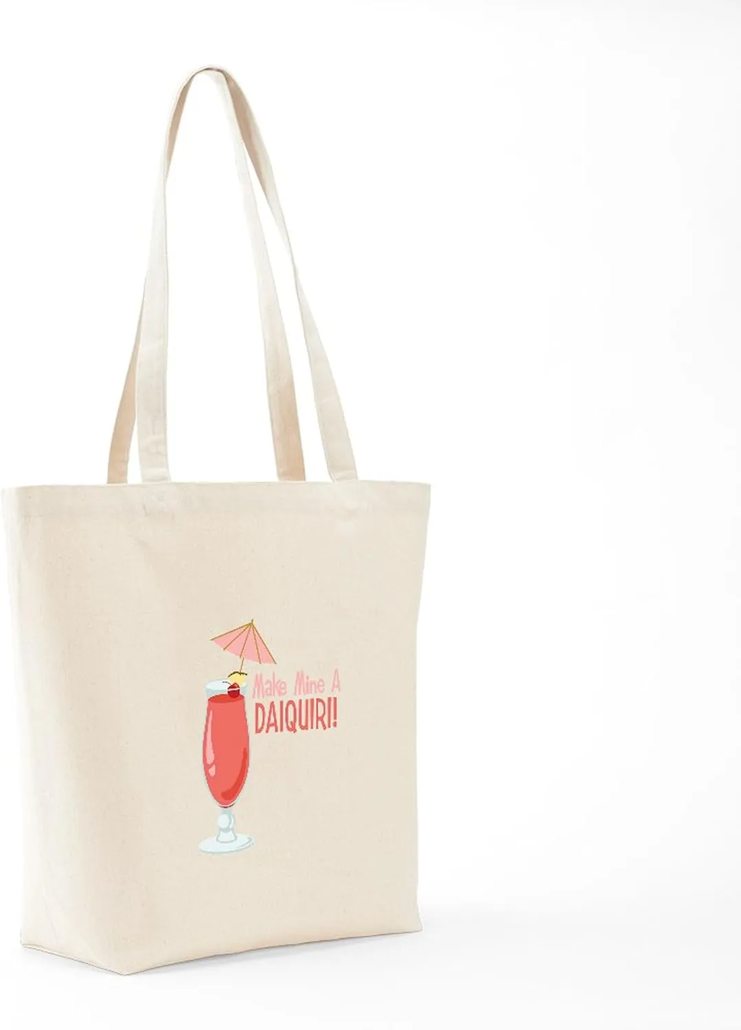 CafePress Make Mine A Daiquiri! Tote Bag Natural Canvas Tote Bag, Reusable Shopping Bag