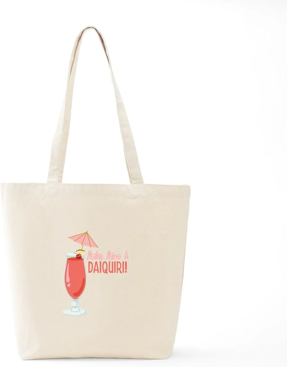 CafePress Make Mine A Daiquiri! Tote Bag Natural Canvas Tote Bag, Reusable Shopping Bag