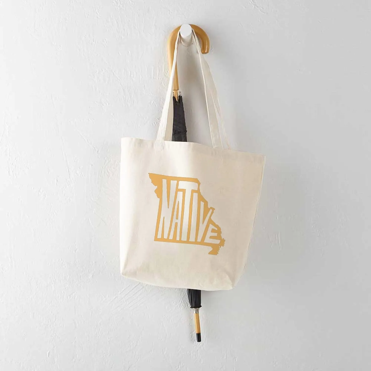 CafePress Missouri Native Tote Bag Reusable Natural Beige Canvas Shopping Bag