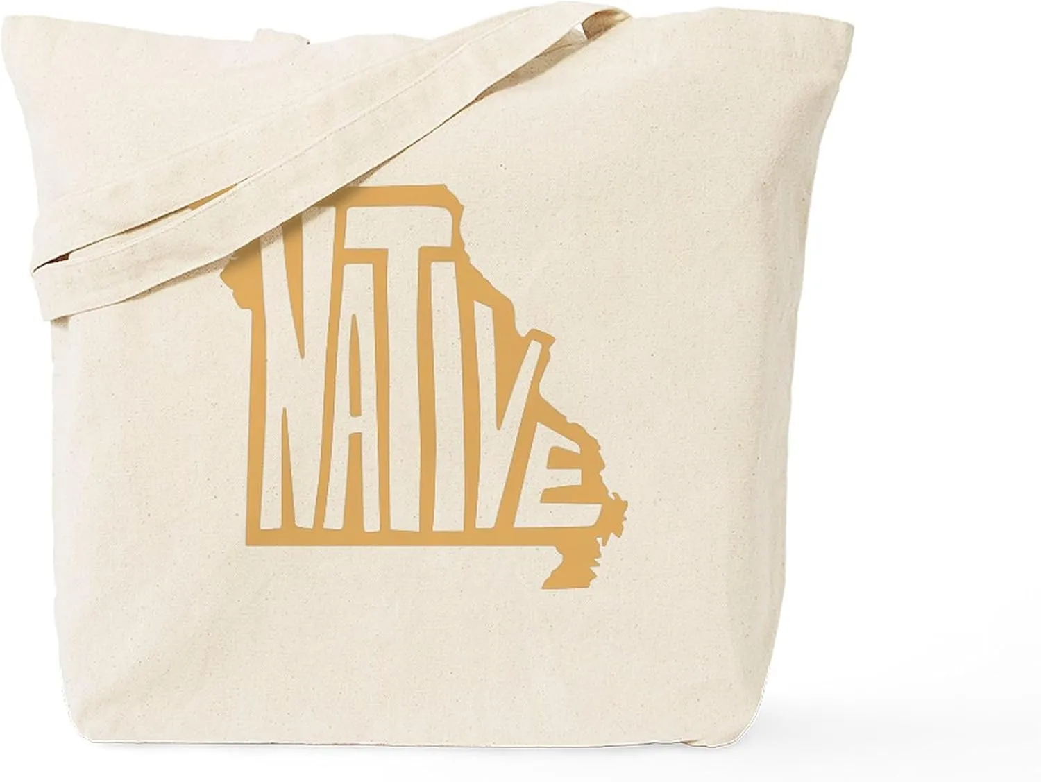 CafePress Missouri Native Tote Bag Reusable Natural Beige Canvas Shopping Bag