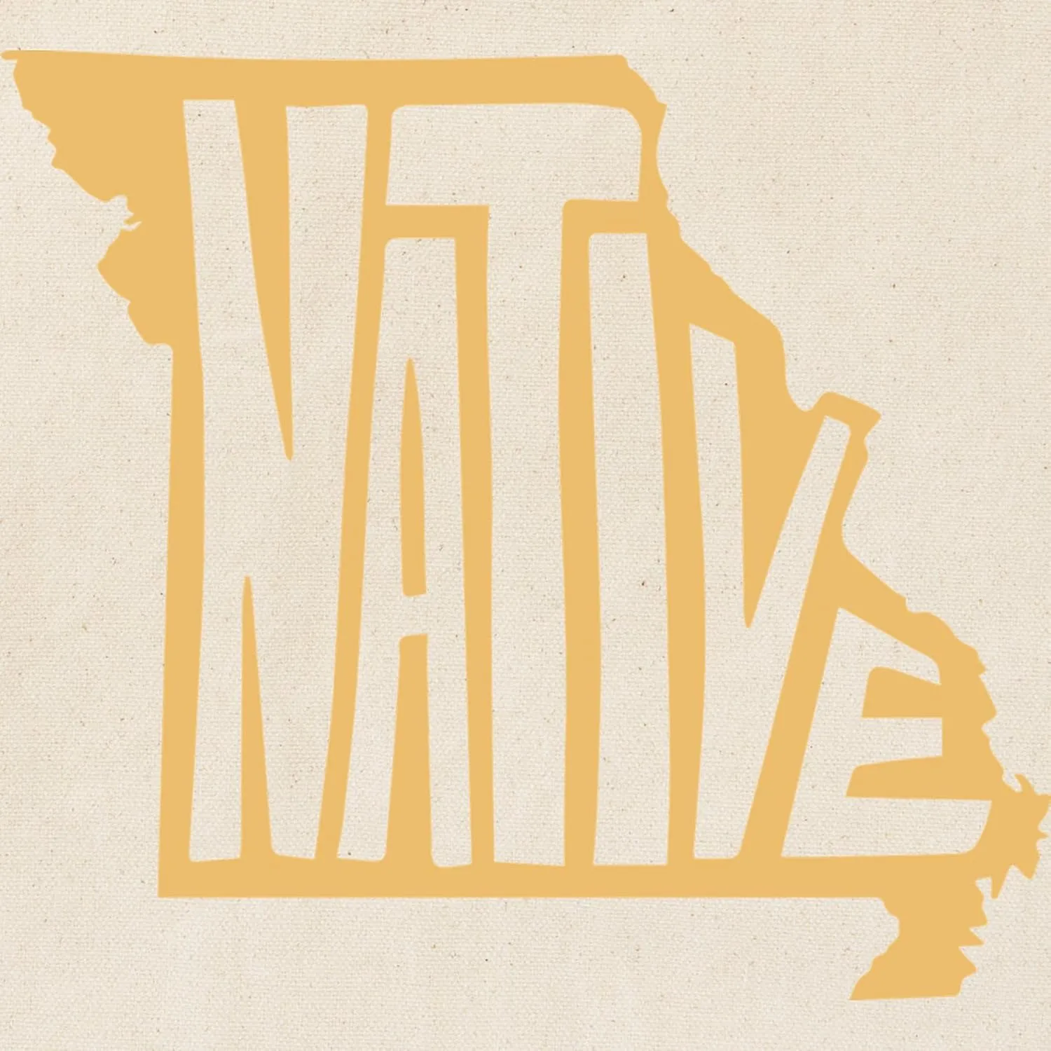 CafePress Missouri Native Tote Bag Reusable Natural Beige Canvas Shopping Bag