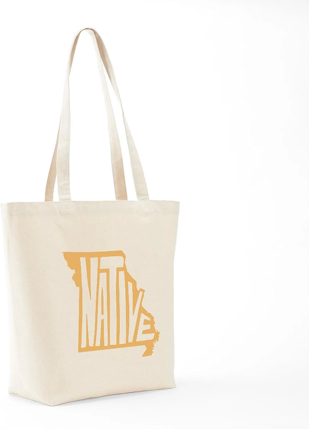 CafePress Missouri Native Tote Bag Reusable Natural Beige Canvas Shopping Bag