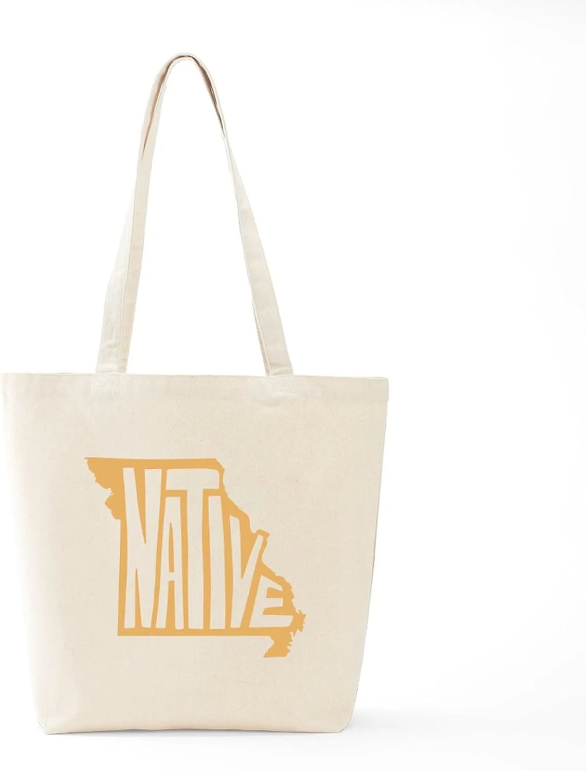 CafePress Missouri Native Tote Bag Reusable Natural Beige Canvas Shopping Bag