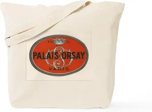 CafePress Palais D'orsay Hotel Paris Vintage Art Tote Bag Natural Canvas Tote Bag, Reusable Shopping Bag