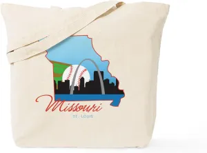 CafePress Saint Louis Missouri Tote Bag Natural Canvas Tote Bag, Reusable Shopping Bag
