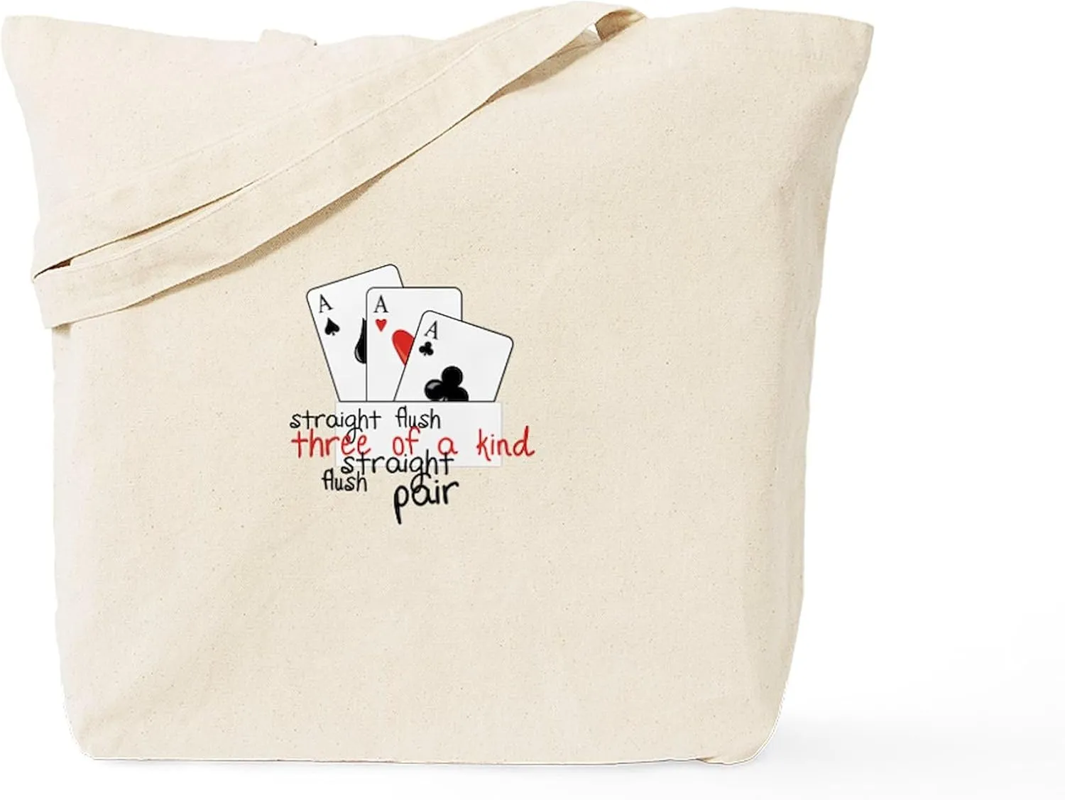 CafePress Straight Flush Tote Bag Reusable Natural Beige Canvas Shopping Bag
