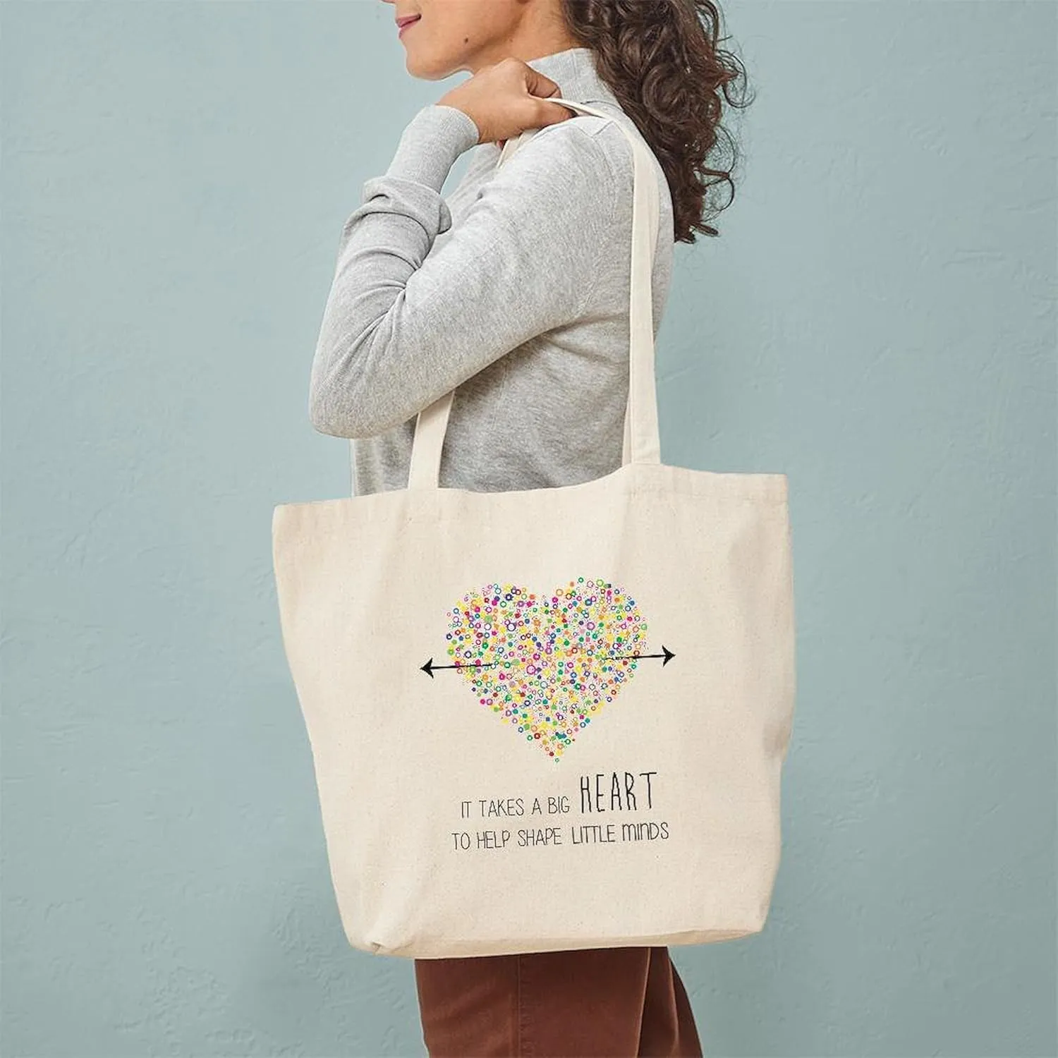 CafePress Tote Bag Natural Canvas Tote Bag, Reusable Shopping Bag