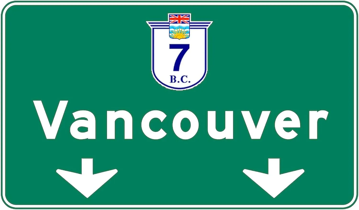 CafePress Vancouver, Canada Hwy Sign Tote Bag Reusable Natural Beige Canvas Shopping Bag