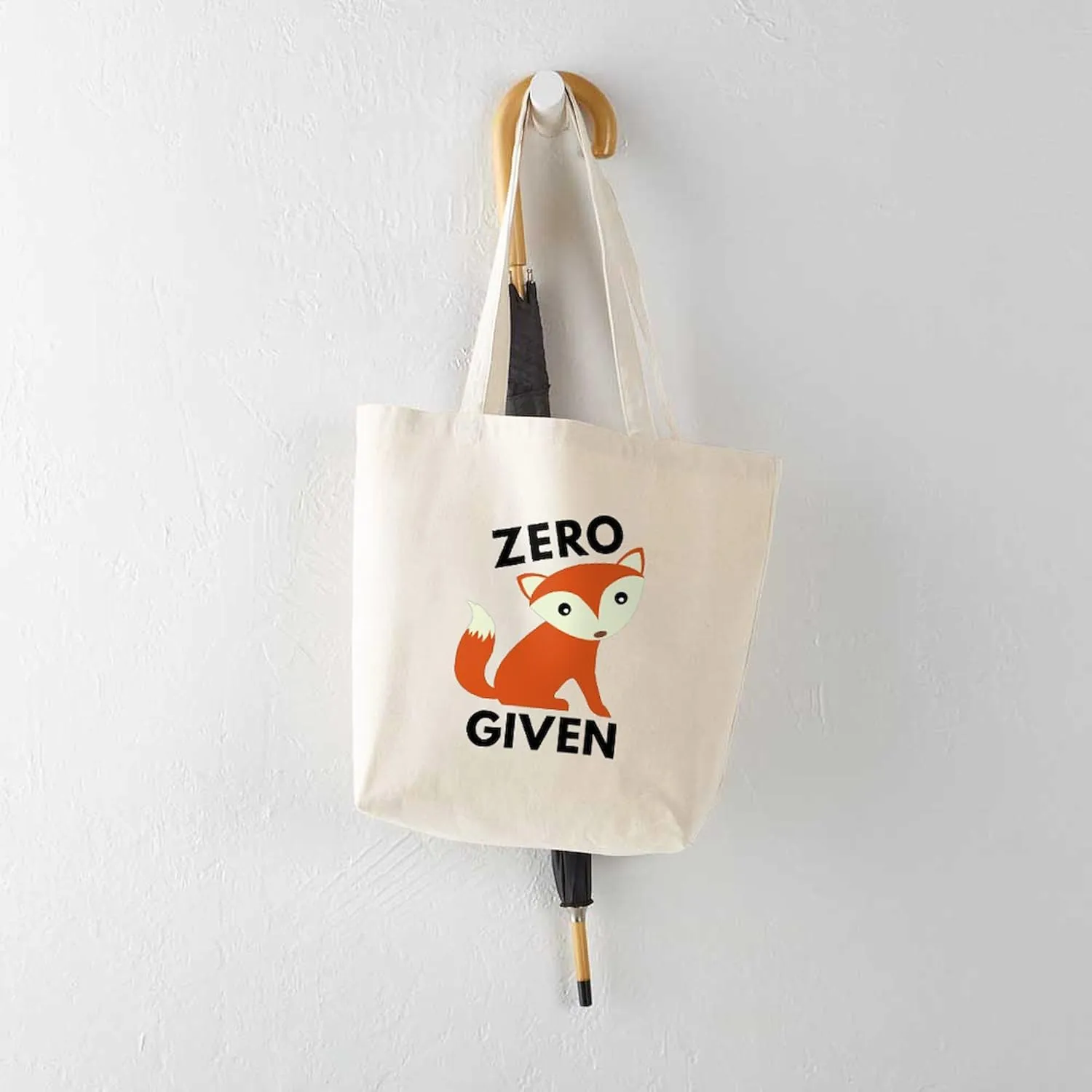 CafePress Zero Fox Given Tote Bag Natural Canvas Tote Bag, Reusable Shopping Bag