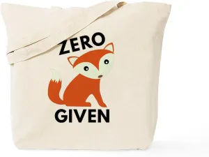 CafePress Zero Fox Given Tote Bag Natural Canvas Tote Bag, Reusable Shopping Bag