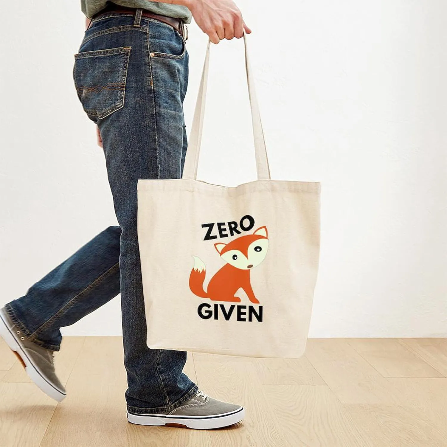 CafePress Zero Fox Given Tote Bag Natural Canvas Tote Bag, Reusable Shopping Bag