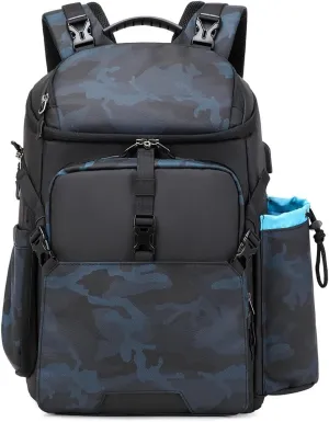 Camera Backpack DSLR/SLR/Mirrorless Case Large Men&Women Photography Bag with Laptop Compartment&Tripod Holder (Blue)…