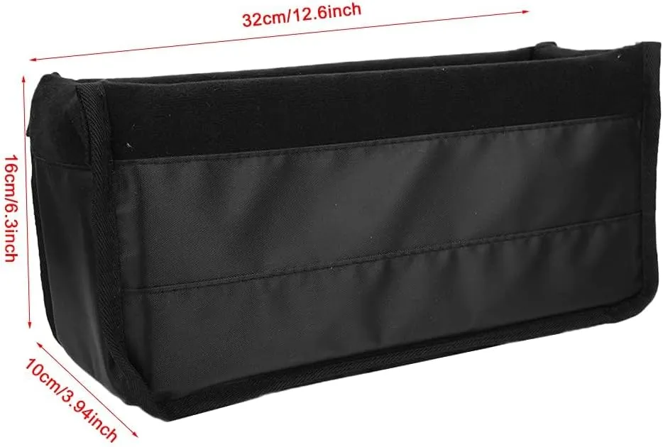 Camera Insert Bag, Waterproof Shockproof DSLR Camera Lens Insert Bag Water Resistant Camera Insert Bag Padded Partition Case Pouch Camera Bag for Backpack (Black)