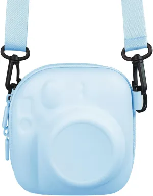 Camera Protective Case for Instax Mini Camera, Hard Carrying Case EVA Storage Protective Bag with Shoulder Strap for Fuji Mini 99/90/40/EVO/12/11/10/9/8/7  Instant Camera, Blue