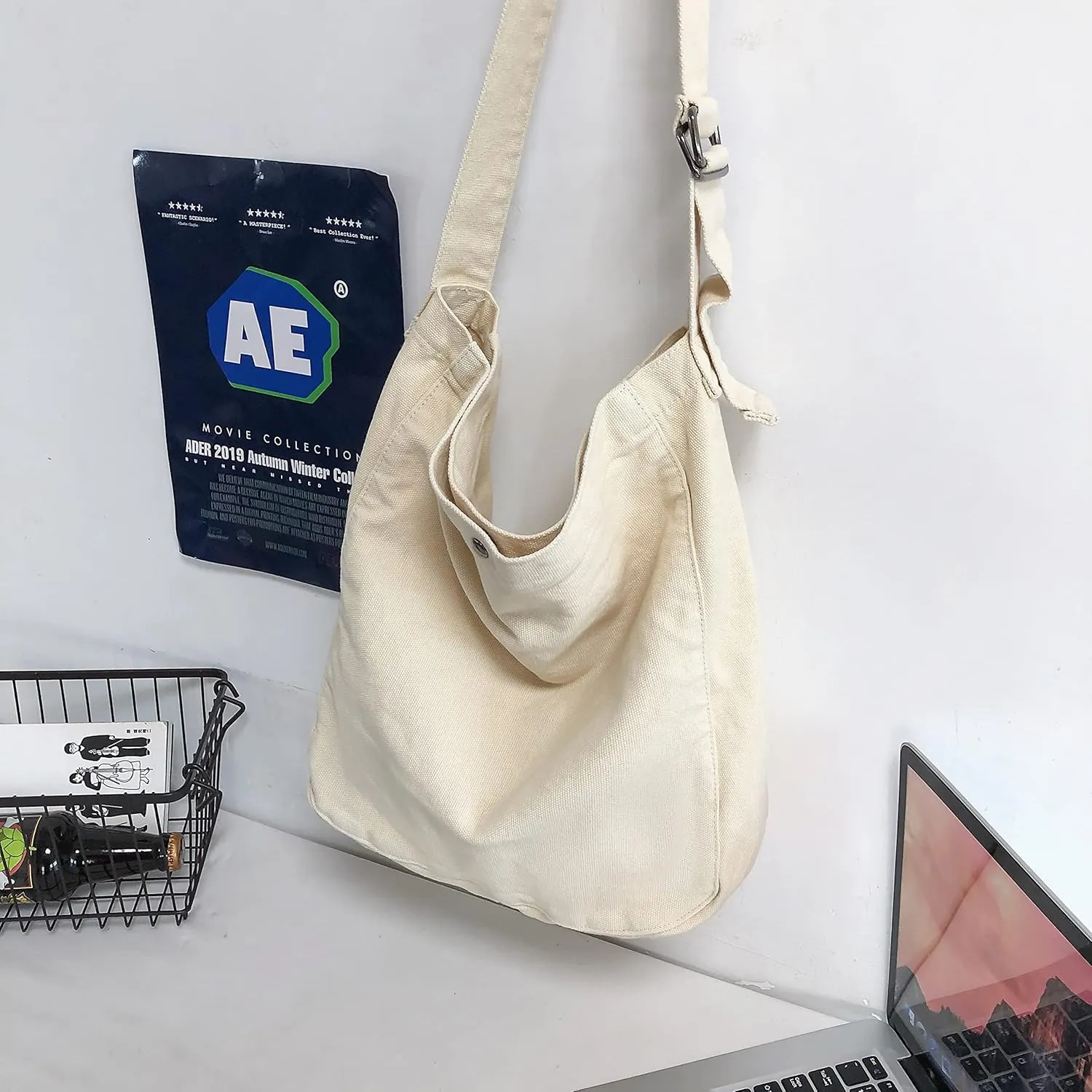 Canvas Hobo Crossbody Bags - Men's & Women's Casual Shoulder Tote and Messenger Cross Body Bags