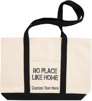 Canvas Shopping Tote Bag No Place like Home Countries Home Beach Bags for Women