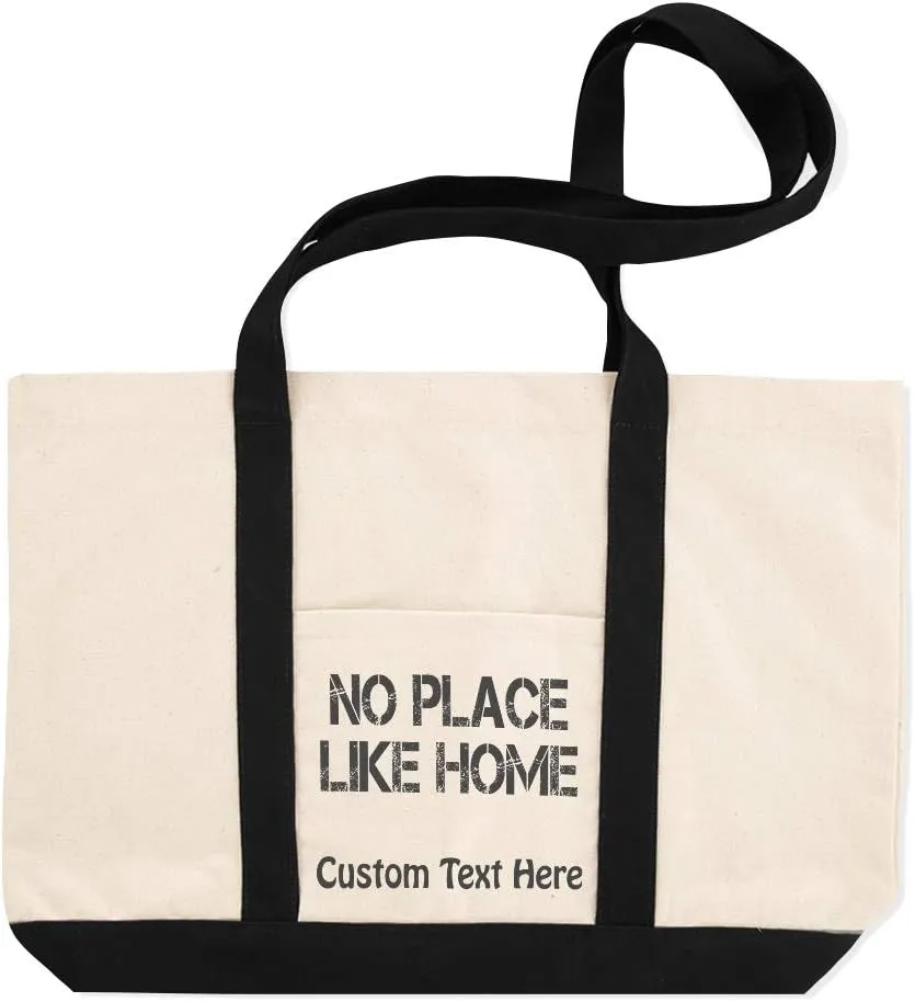 Canvas Shopping Tote Bag No Place like Home Countries Home Beach Bags for Women