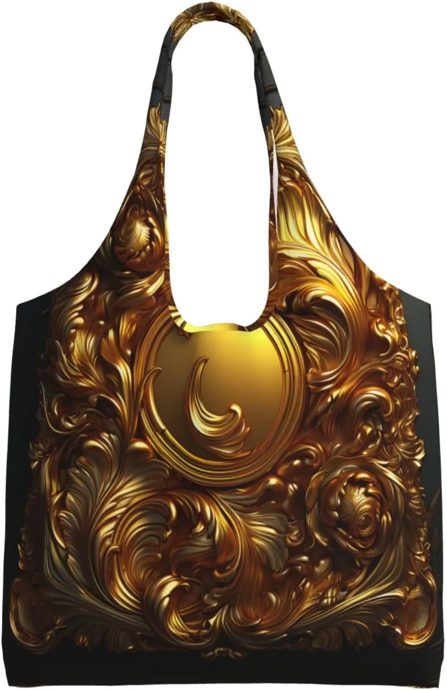 Canvas Tote Bag Lightweight Reusable Grocery Shopping Bag Bright Bunnies and Flowers Handbag for Women Men