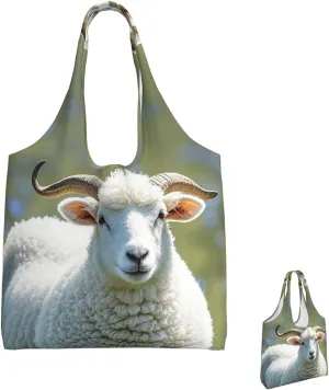 Canvas Tote Bag Lightweight Reusable Grocery Shopping Bag Sloth Sunflower Handbag for Women Men