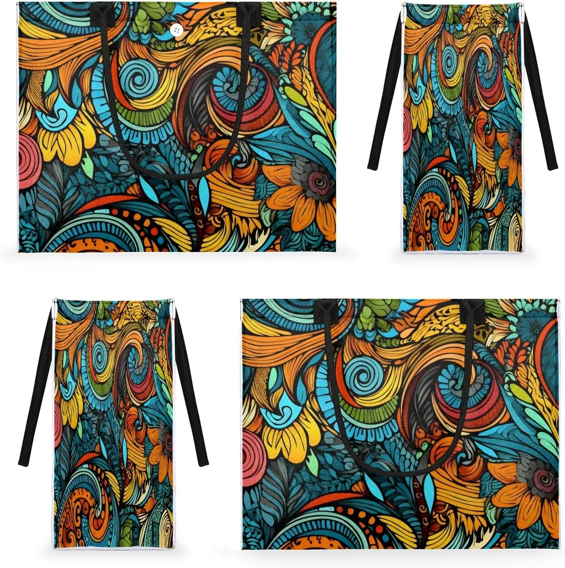 Canvas Tote Bags, Reusable Canvas Bags Use For Grocery Bags, Shopping Bags, Work, Daily Use