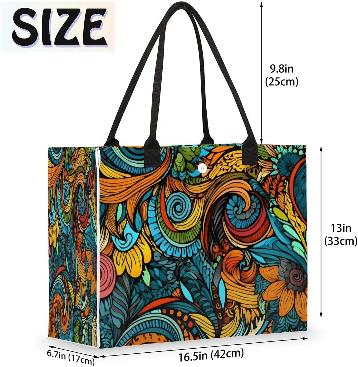 Canvas Tote Bags, Reusable Canvas Bags Use For Grocery Bags, Shopping Bags, Work, Daily Use