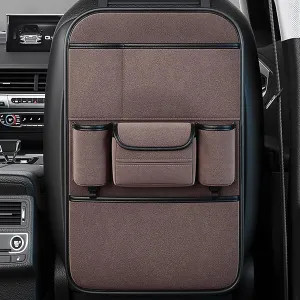 Car Backseat Organizer for Chevrolet Statesman Veritas Rezzo Equinox G2X Trailblazer Waterproof and Stain Resistant Car Organiser Back Seat Kids Back Seat Organiser,Brown, normal