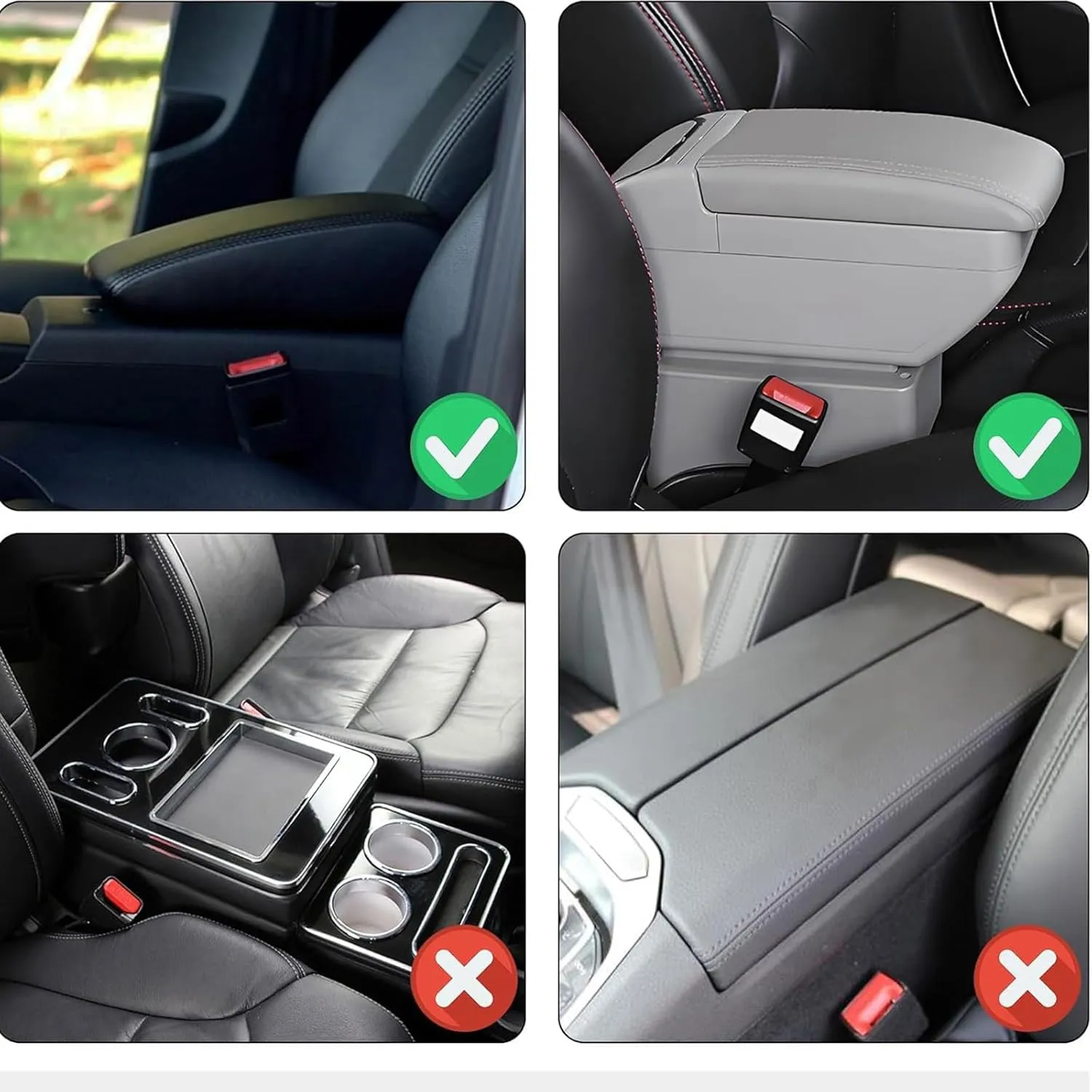 Car Center Console Pad for Alfa Romeo Tonale 2022 2023 2024 2025, Leather Center Console Armrest Protector Cover with 2 Storage Bags, Car Accessories,Brown