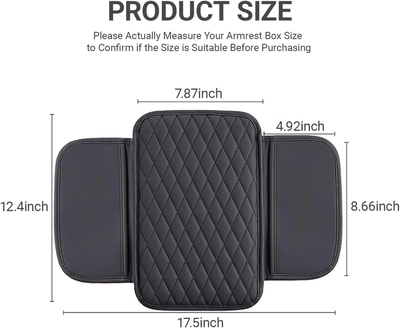 Car Center Console Pad for Alfa Romeo Tonale 2022 2023 2024 2025, Leather Center Console Armrest Protector Cover with 2 Storage Bags, Car Accessories,Brown