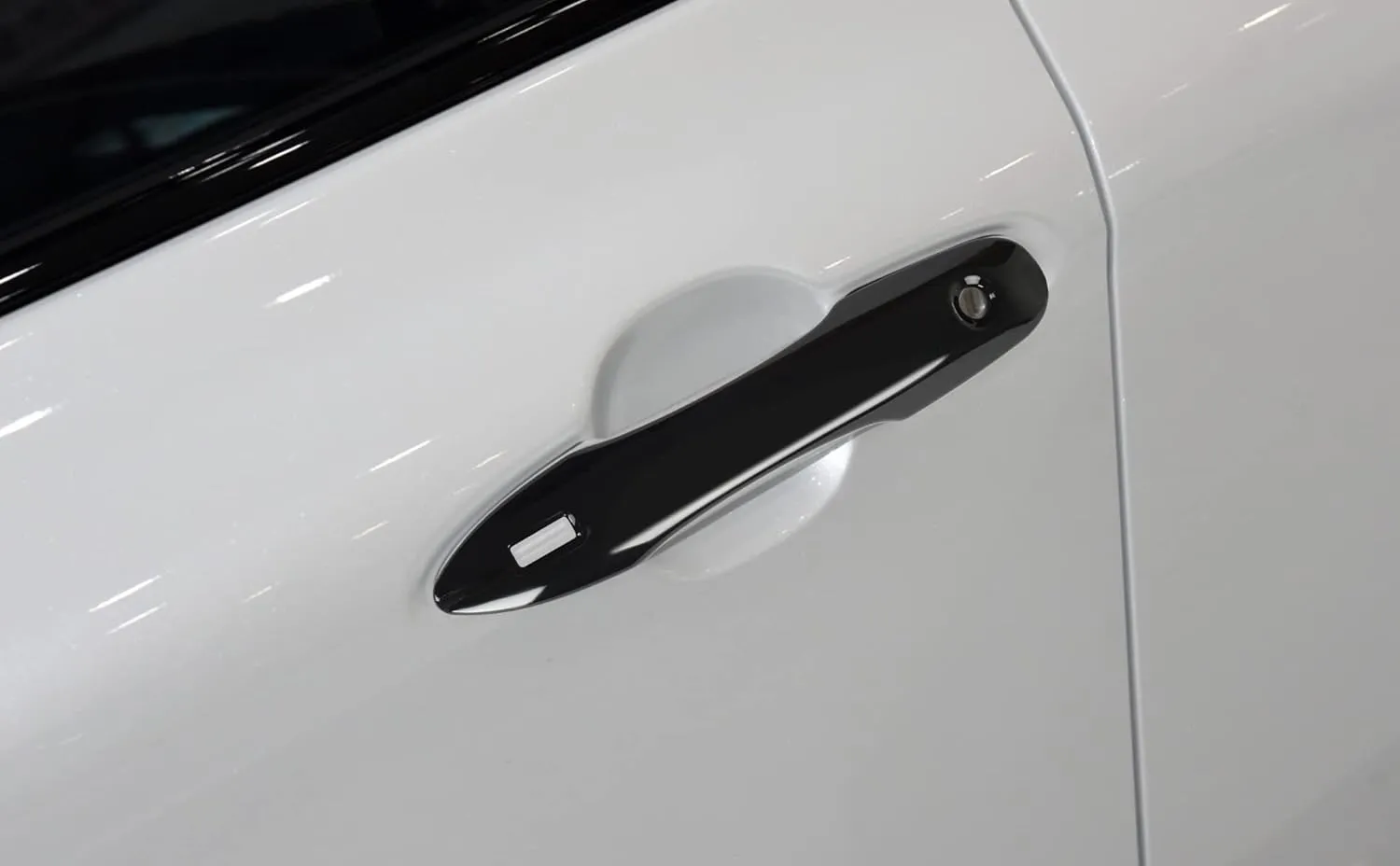 Car Door Handle Cover Protector Compatible for 2018-2023 2024 2025 Toyota Camry Accessories Compatible for Toyota Corolla Venza 2024 2023-2020 (with 2 Smart Key Holes, Glossy Black)
