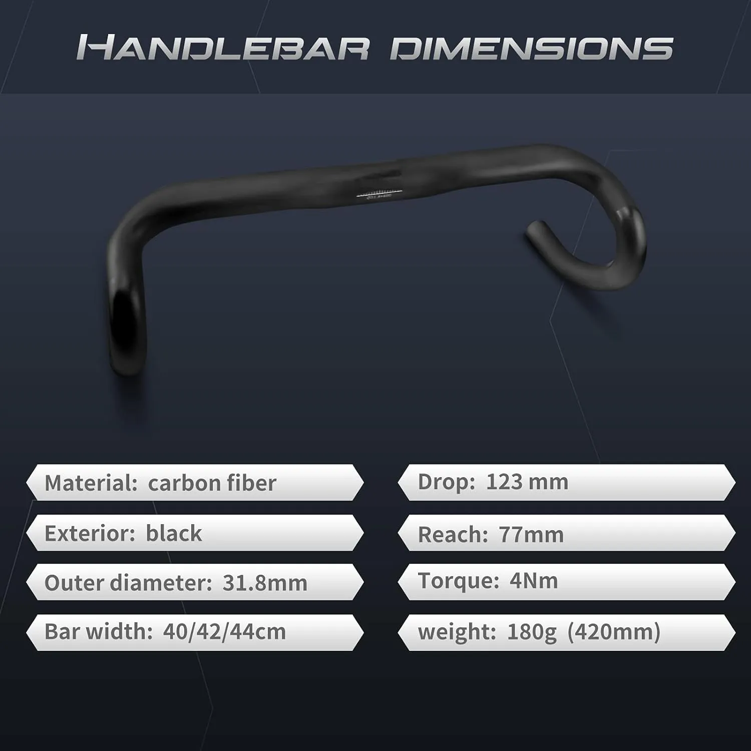 Carbon Road Bike Handlebars Drop Handlebars RXL SL Carbon Handlebar Road Bike 31.8 drop bars 42cm road handlebar Groove Design External Cables Black UD Glossy 31.8x420mm Bicycle Handlebar