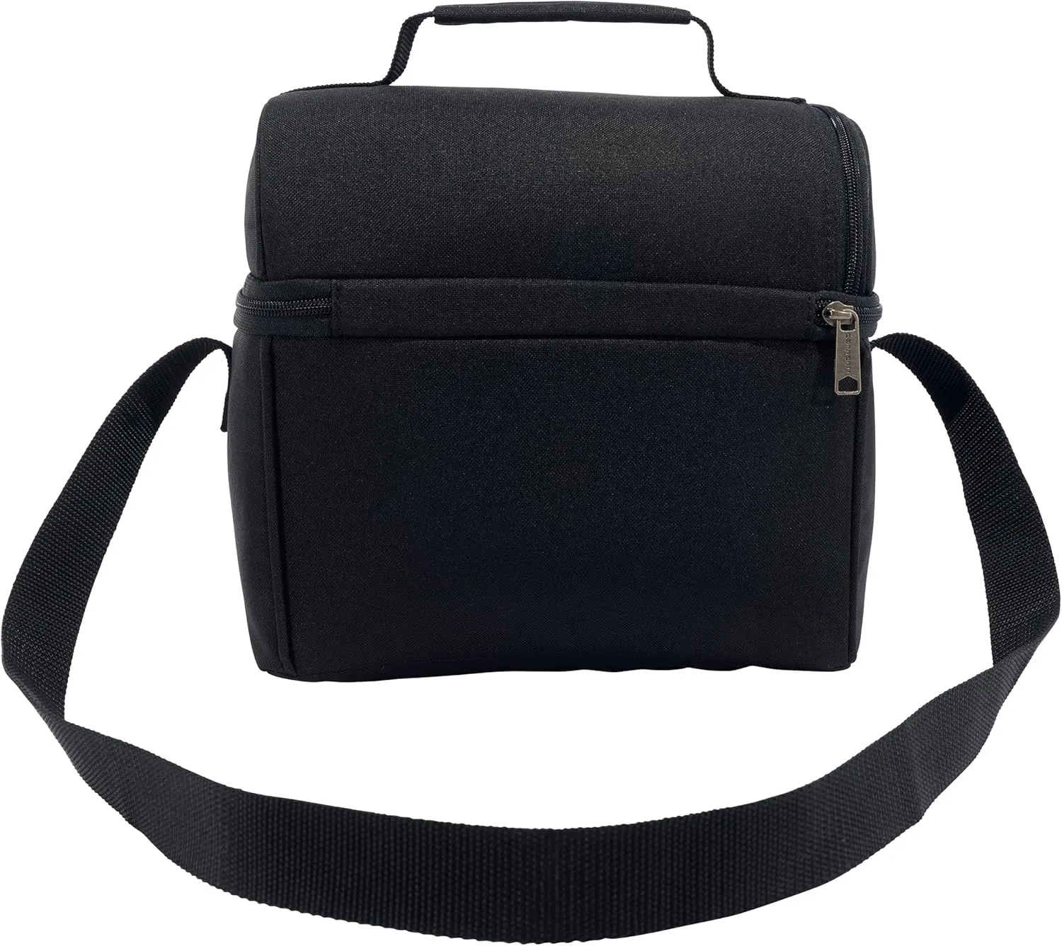 Carhartt Insulated 12 Can Two Compartment Lunch Cooler Bag - Rain Defender DWR Coating - Synthetic Lining Black 1 One Size One Size