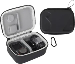Carrying Case for DJI Osmo Action 5 Pro/4/3, Portable PU Storage Travel Bag for DJI Osmo Action 5 Pro/4/3 Accessories