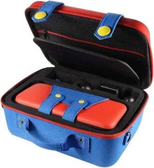 Carrying Case for Nintendo Switch Protective Hard Shell Travel Large Storage Bag for Switch Pro Controller and Accessories with Soulder Strap for Girls Boys