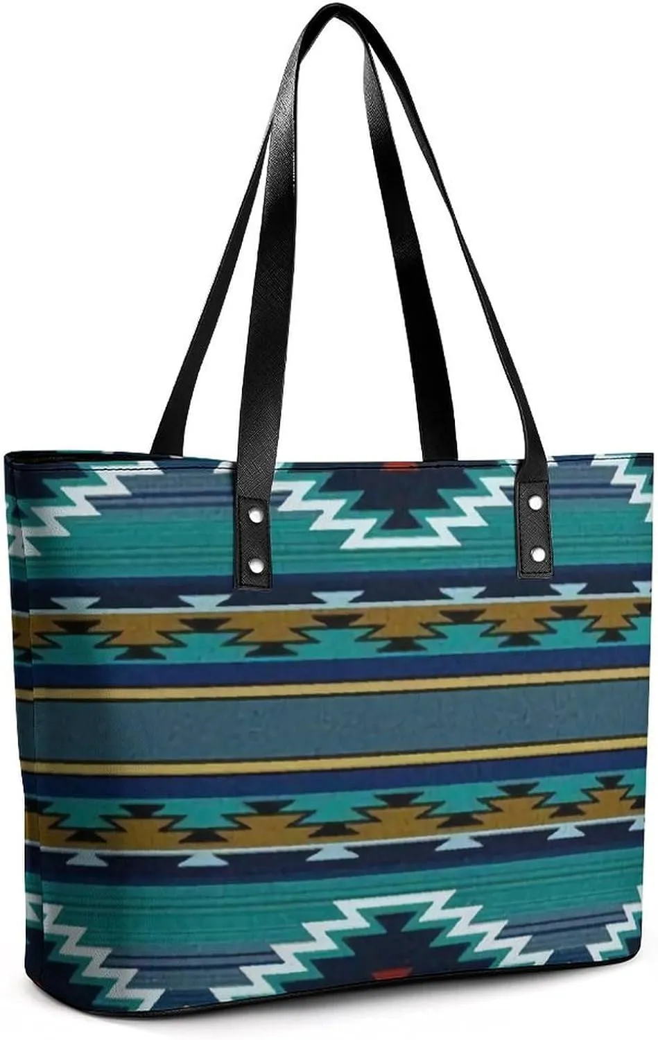 Cartoon Mushrooms A Leather Handbag with Large Capacity And Portability
