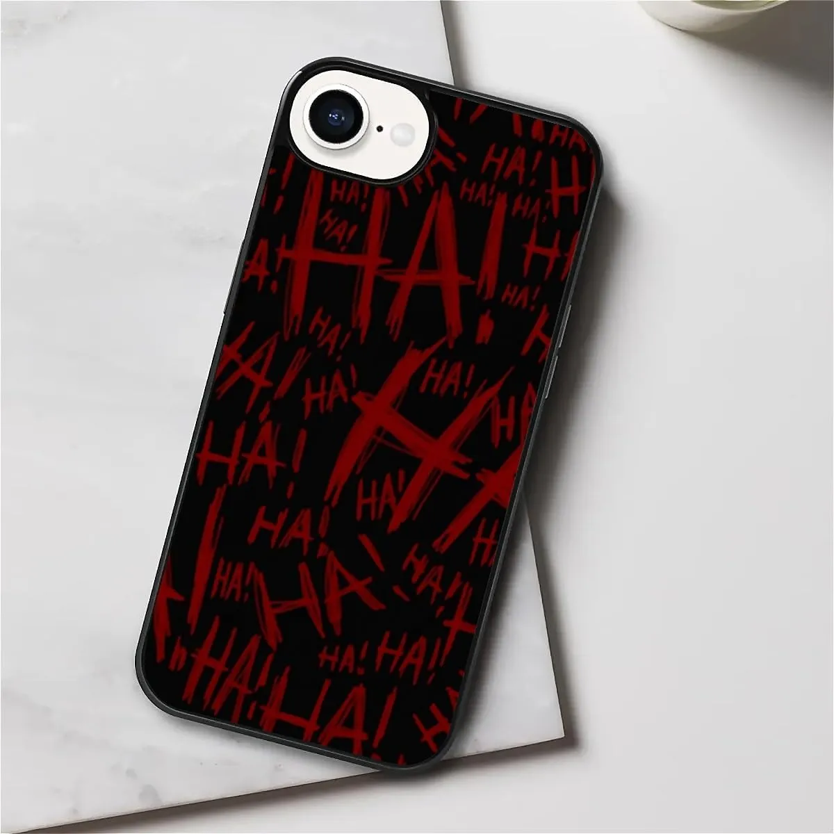 Case Compatible with iPhone 16E,Joker Laughter Covers for Men/Boys,Four Side Frame Anti-Skid Soft Silicone Shockproof Protective Case for iPhone 16E 6.1inch