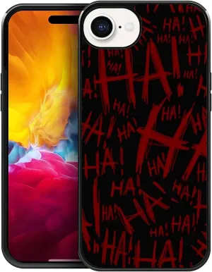 Case Compatible with iPhone 16E,Joker Laughter Covers for Men/Boys,Four Side Frame Anti-Skid Soft Silicone Shockproof Protective Case for iPhone 16E 6.1inch