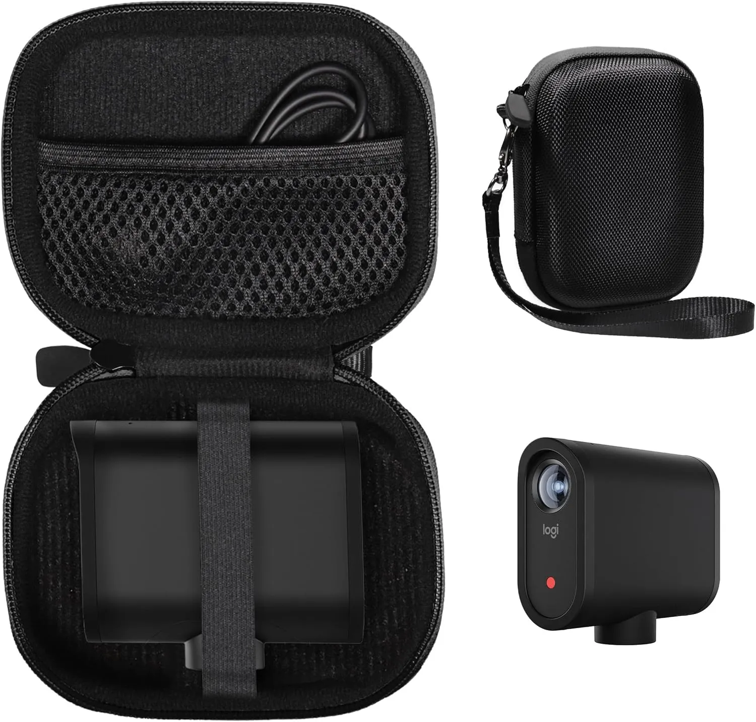 CaseSack Case for Logitech for Creators Mevo Start, Wireless Live Streaming Camera, (Black)