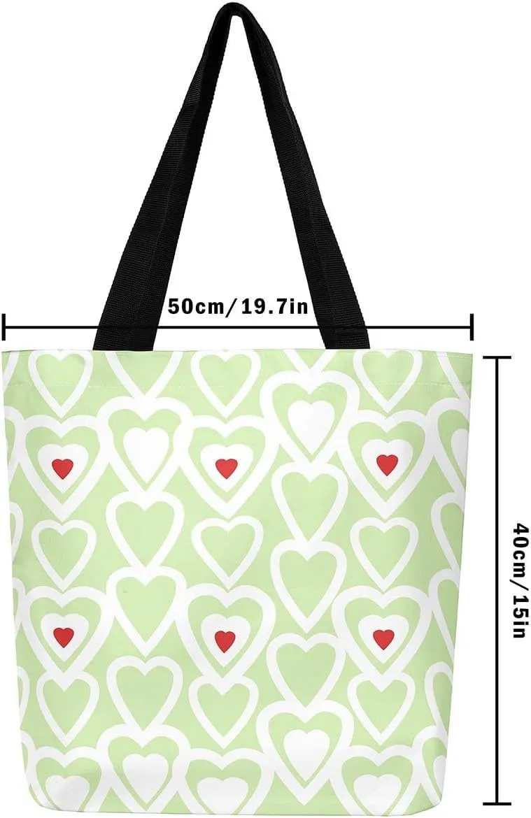 Castle Fairy Love Purple Black Canvas Tote Bag for Adults