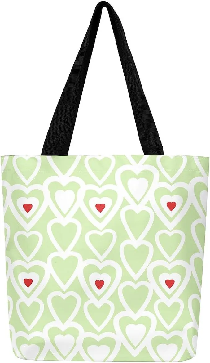 Castle Fairy Love Purple Black Canvas Tote Bag for Adults