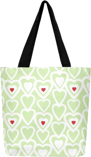 Castle Fairy Love Purple Black Canvas Tote Bag for Adults