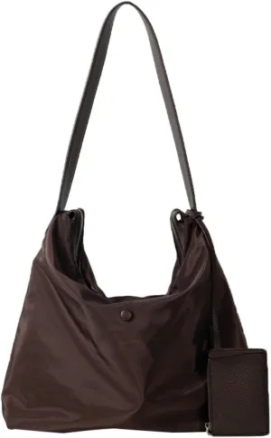 Casual Nylon Shoulder Bags for Women Large Tote Purse Lightweight Travel Handbags Working Top Handle Bags
