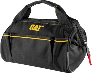 Cat 13 Inch Wide-Mouth Tool Bag - 240042, Black