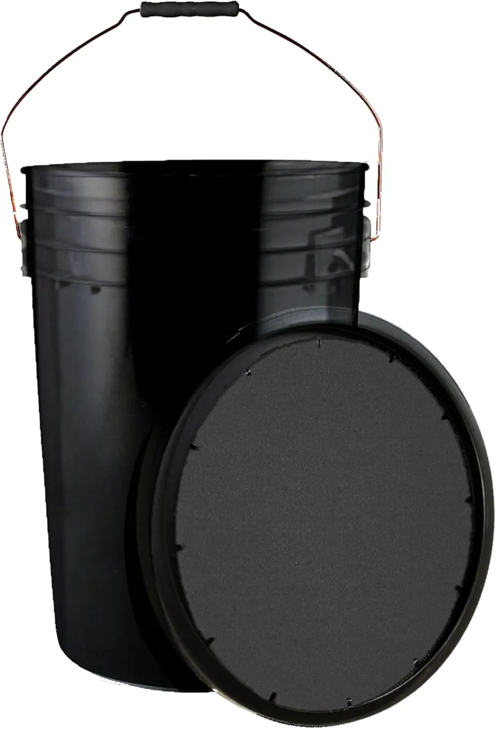 Champion Sports 6 Gallon Bucket with Padded Soft Seat Lid - Durable Construction - Balls Not Included - Ideal for Baseball, Softball, T-Ball, Practice Balls, and Lacrosse