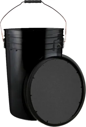 Champion Sports 6 Gallon Bucket with Padded Soft Seat Lid - Durable Construction - Balls Not Included - Ideal for Baseball, Softball, T-Ball, Practice Balls, and Lacrosse