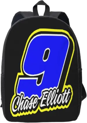 Chase-Elliott-Car-9 Backpack Work Rucksack Computer Bag 17 Inch Travel Backpack Gym Bags