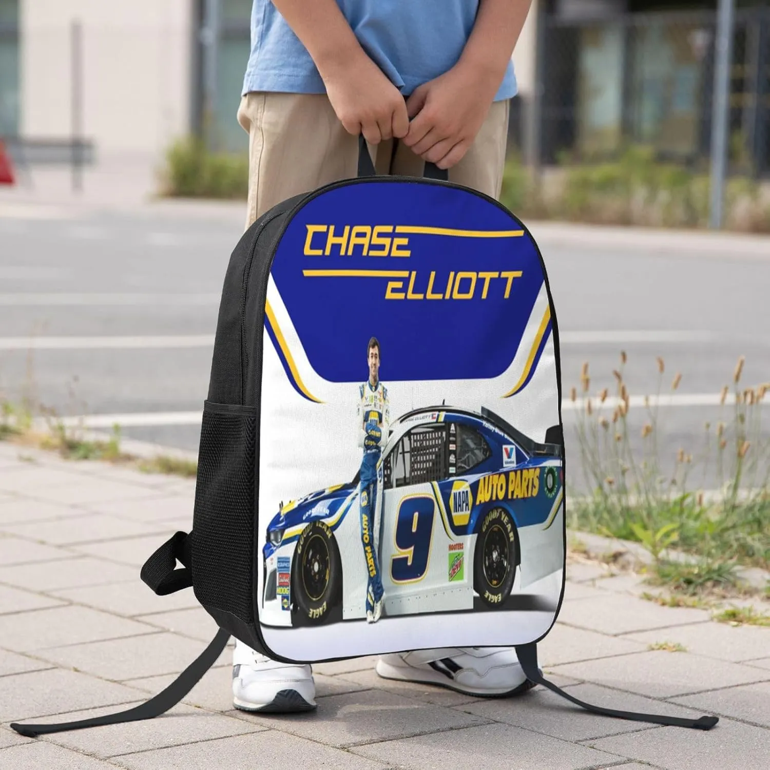 Chase-Elliott-Car-9 Backpack Work Rucksack Computer Bag 17 Inch Travel Backpack Gym Bags