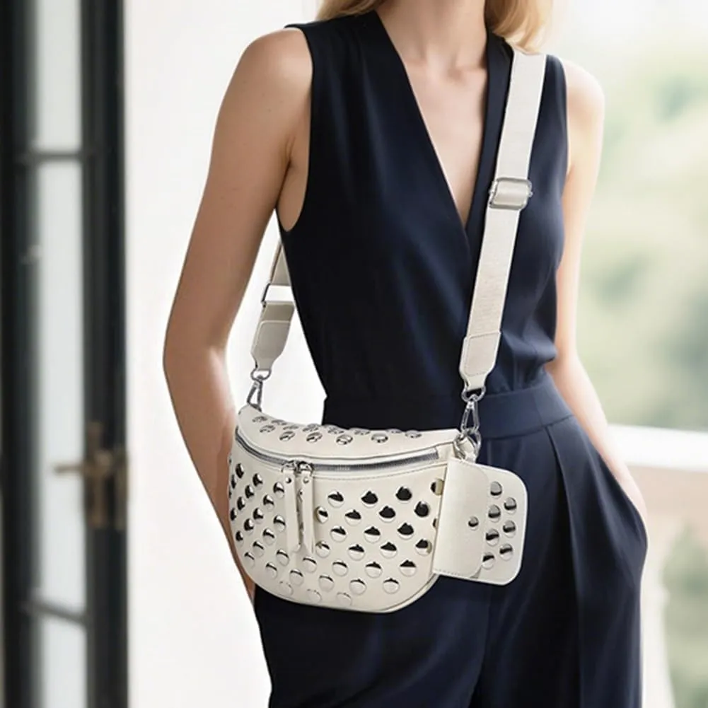 Checkered Crossbody Bag for Women Checkerboard Bum Bags PU Canvas Sling Purse with Mini Wallet
