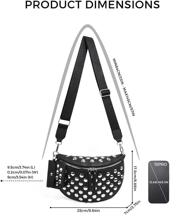 Checkered Crossbody Bag for Women Checkerboard Bum Bags PU Canvas Sling Purse with Mini Wallet
