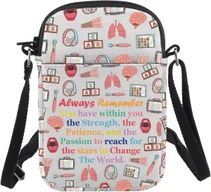 CHOORO ASL SLP Crossbody Purse ASL Gift Speech Language Pathologist Crossbody Bag SLP Gift SLP Therapy Gift
